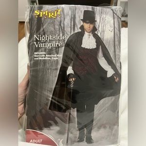 Adult men vampire Halloween costume. Worn once for a few hours. Size large